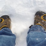 Austalian YWAMers wearing flip flops in the snow!