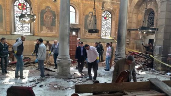 The aftermath and result of a Bomb that Exploded next to St Mark's Cathedral